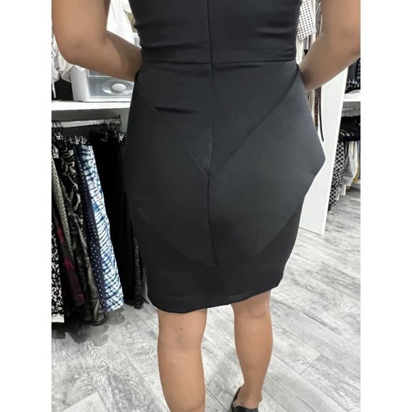 Marchesa Black 100% Silk Designer Sheath Dress $795 - Picture 7 of 10